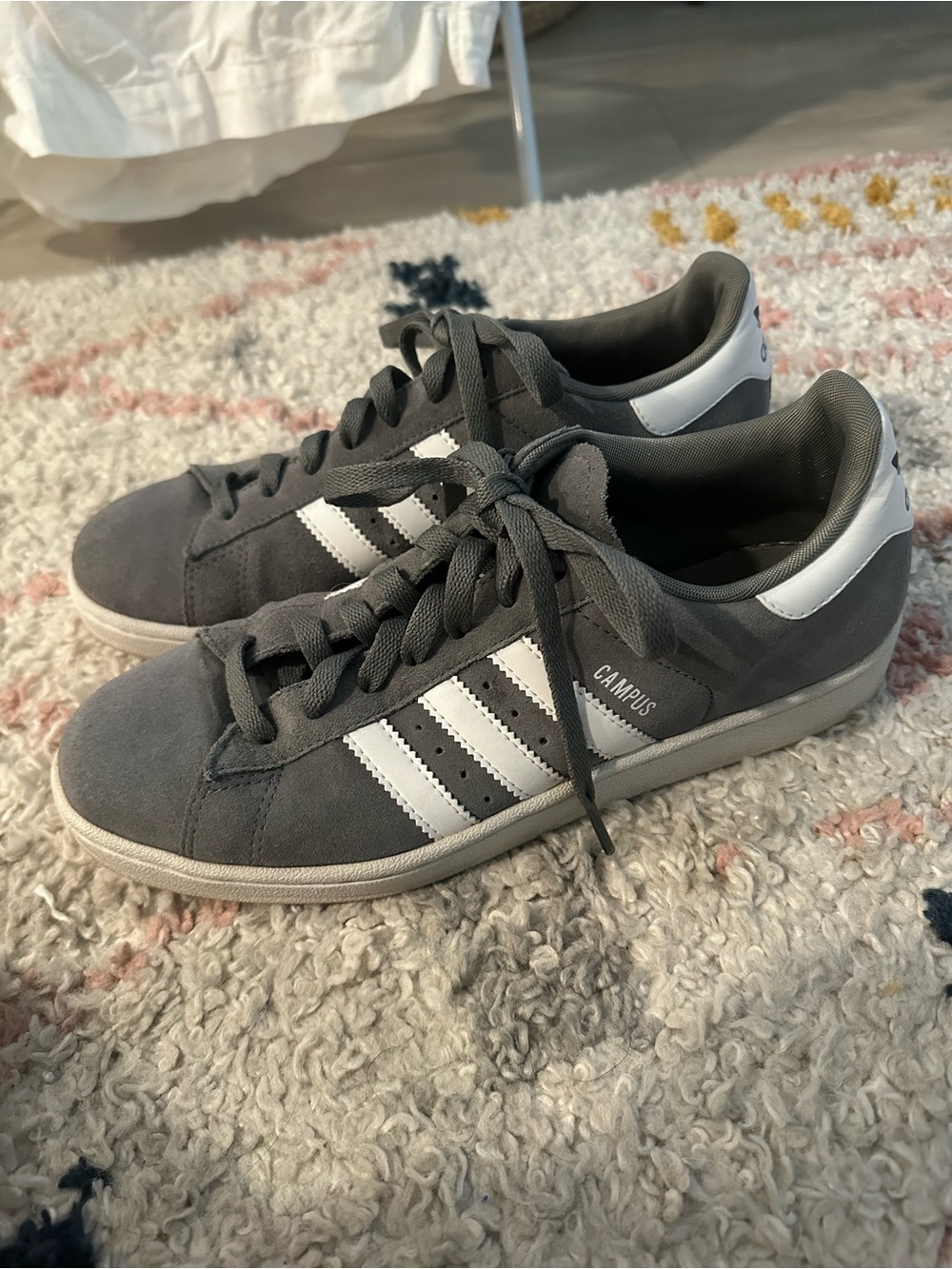 Adidas Gray Suede Original Campus 00s Sneakers Men’s Size 9 - Picture 5 of 7